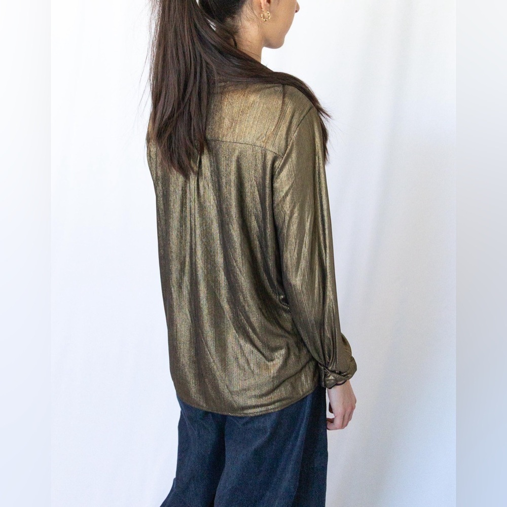 Gold Button Down - Picture 7 of 10